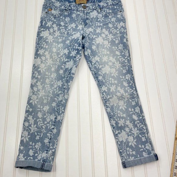 Dear John Women Capri Jeans, Floral Print Size 28 Heavy Denim. - Picture 4 of 12